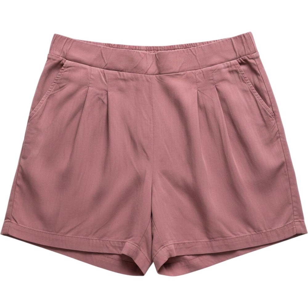 Torrid Dark Rose Challis Pleated Shorts Plus Size 2 2X Elastic Back